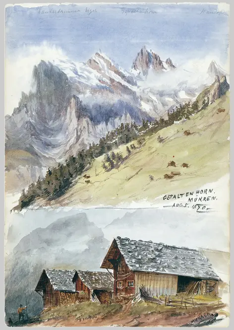 Gspaltenhorn, Mürren (1870)